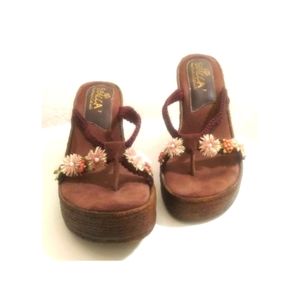 SBICCA Hand Made In California Wedge Sandals